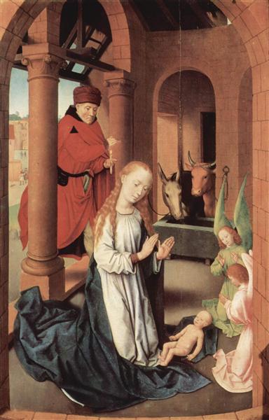 The Nativity, left wing of a triptych of the Adoration of the Magi, c.1470 - 1472 - 漢斯·梅姆林