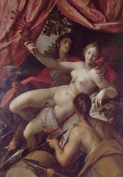 Allegory of Peace, Art, and Abundance, 1602 - Ханс фон Аахен