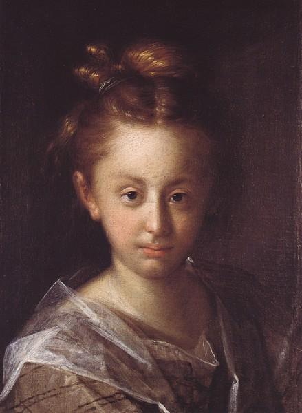 Portrait of a girl (Maria Maxmiliana), 1612 - Ханс фон Аахен