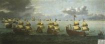 The Return of Prince Charles from Spain, 5 October 1623 - Hendrick Cornelisz Vroom