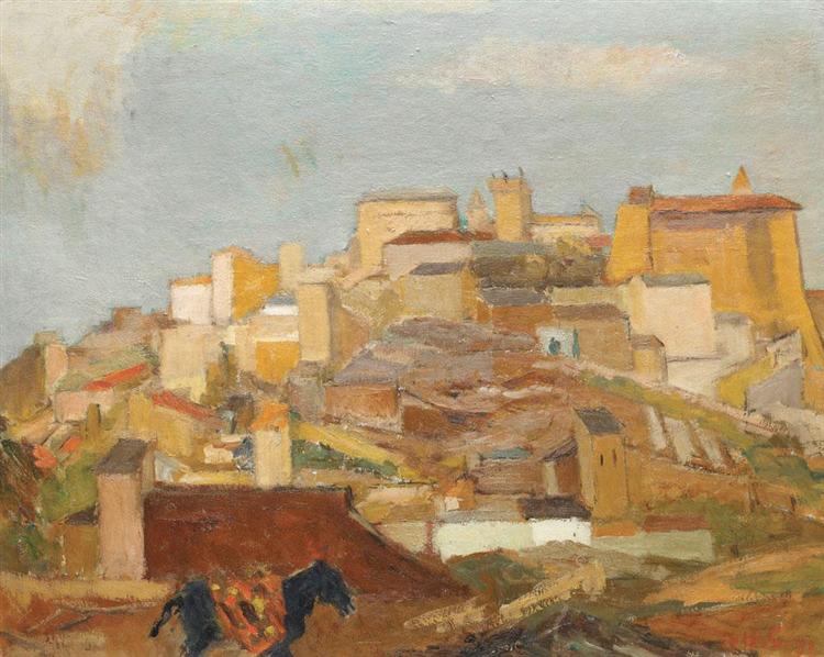 Landscape from Caseres, Spain, 1971 - Генри Катарджи