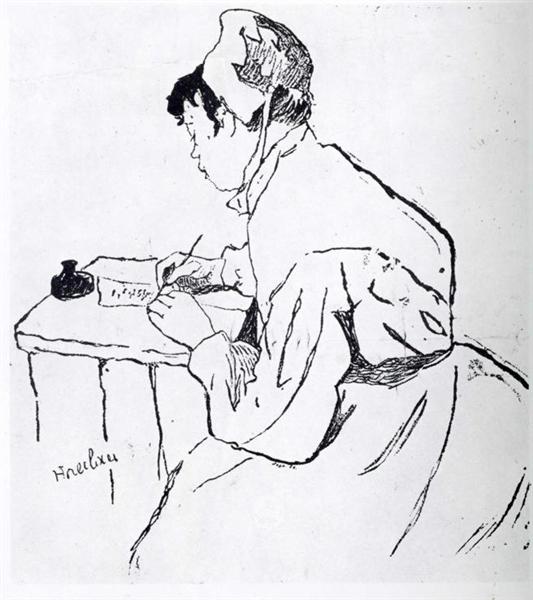 A Saint Lazare, Song Title, 1887 - Henri de Toulouse-Lautrec