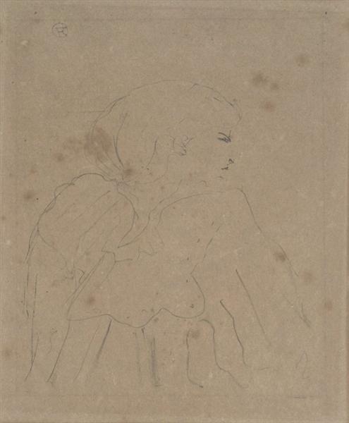 Cassive (Jeanne Hading), c.1894 - 亨利·德·土魯斯-羅特列克