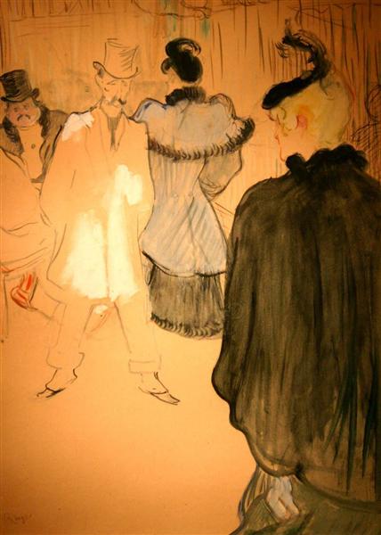 La Goulue and Paul Lescau, 1894 - Henri de Toulouse-Lautrec