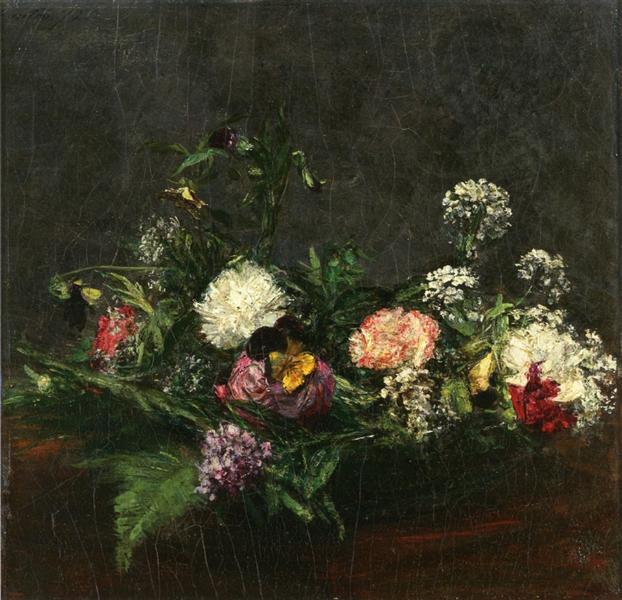 Flowers, c.1872 - 方丹‧拉圖爾