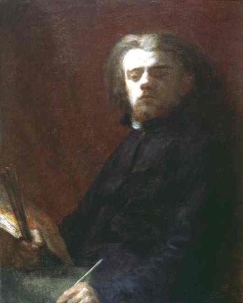 Self Portrait, 1861 - 方丹‧拉圖爾