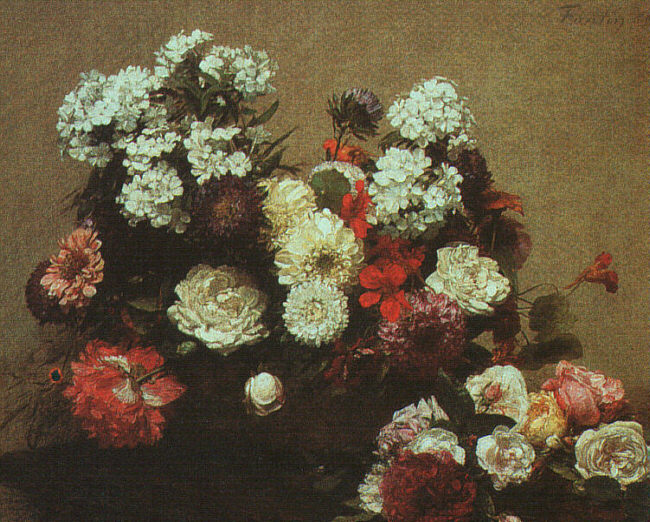 Still Life with Flowers, 1881 - Анри Фантен-Латур