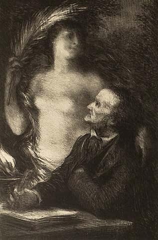 The Muse (Richard Wagner), 1862 - Henri Fantin-Latour