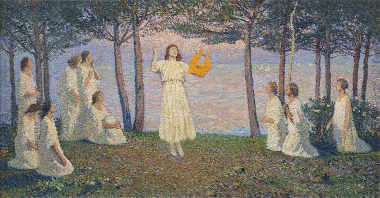 Poetesses on a Lake Shore - Henri Martin