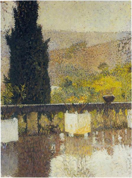The Terrace, 1915 - Анрі Мартен