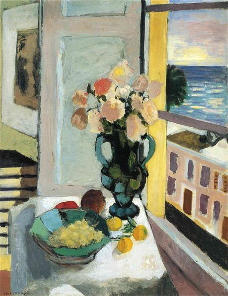 Квіти перед вікном, 1922 - Анрі Матісс