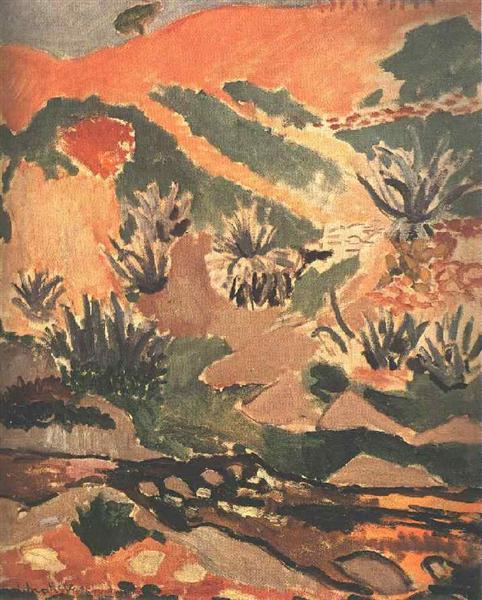 Landscape with Brook (Brook with Aloes), 1907 - Анри Матисс