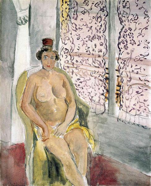 Nude In A Chair, 1920 - Анри Матисс
