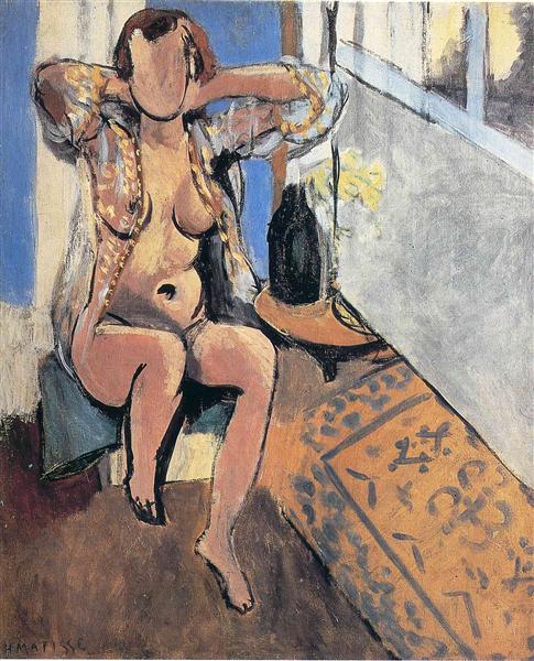 Nude, Spanish Carpet, 1919 - Henri Matisse