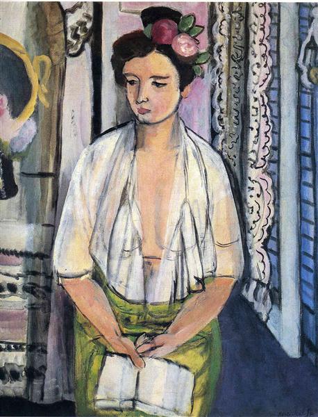 Reader on a Black Background, 1918 - Henri Matisse