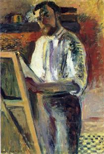 Self-Portrait in Shirtsleeves - Henri Matisse