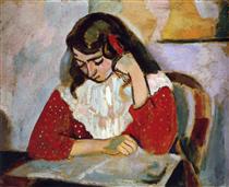The Reader, Marguerite Matisse - Анри Матисс