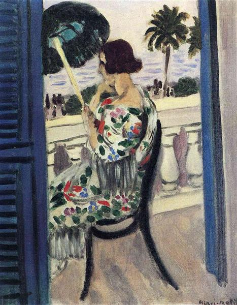 Woman holding umbrella, 1919 - Henri Matisse
