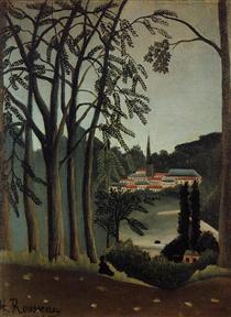 View of Saint Cloud - Henri Rousseau