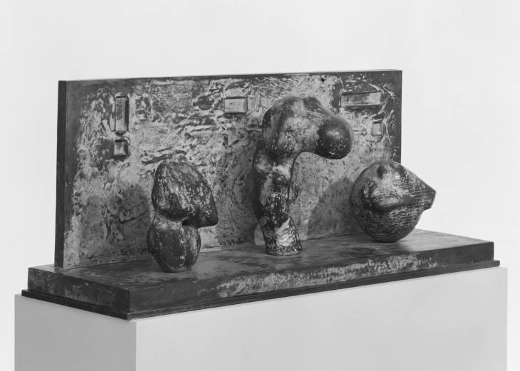 Three Motives against Wall No. 2, 1959 - Henry Moore