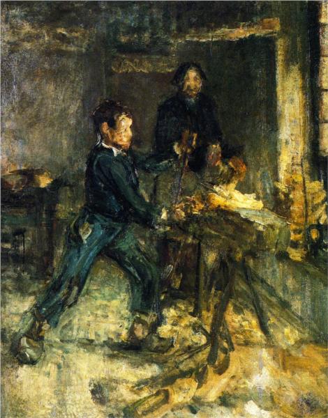 Study for The Young Sabot Maker, 1895 - Генрі Осава Танер