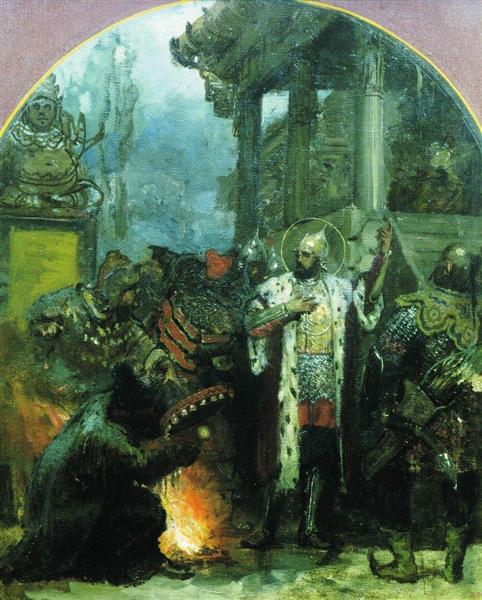 Prince Alexander Nevsky in Gold Horde, 1876 - Генрих Семирадский
