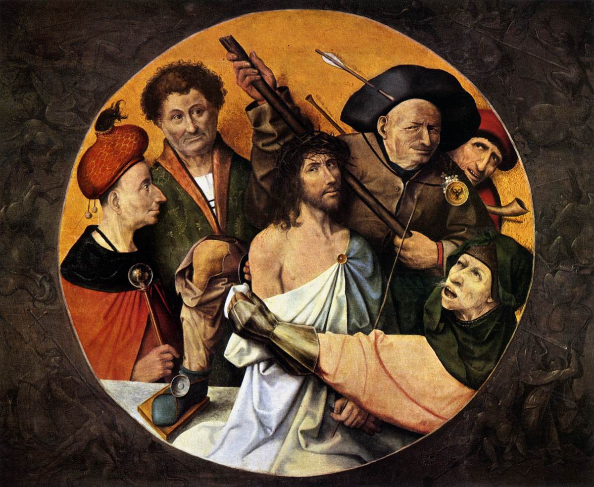 Christ Crowned With Thorns 1510 Hieronymus Bosch WikiArt Org   Christ Crowned With Thorns 1510 