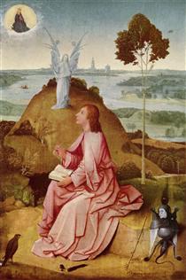 Johannes der Evangelist auf Patmos - Hieronymus Bosch