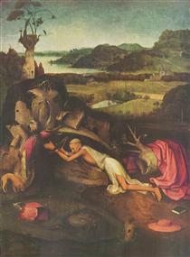 St. Jerome Praying - Hieronymus Bosch