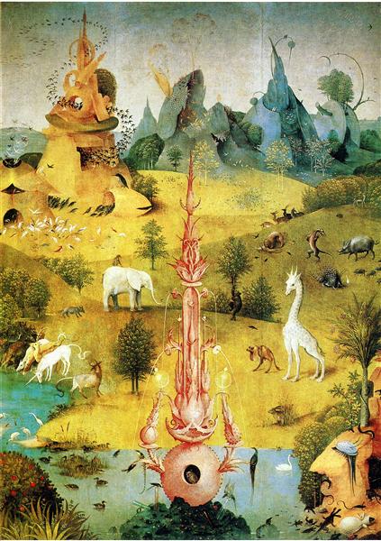 Сад земных наслаждений (деталь), 1490 - 1500 - Иероним Босх
