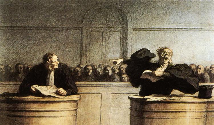 A Famous Cause, 1862 - 1865 - Honoré Daumier