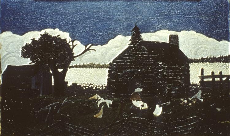 Cabin in the Cotton, 1935 - Horace Pippin