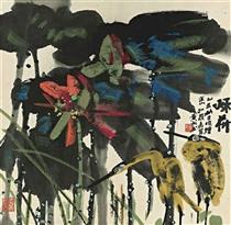 Autumn Lotus - Huang Yongyu