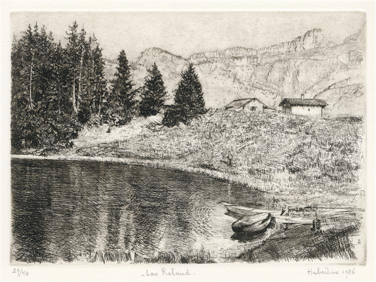 Lake 'Retaud' in Canton Vaud, 1986 - Hubertine Heijermans