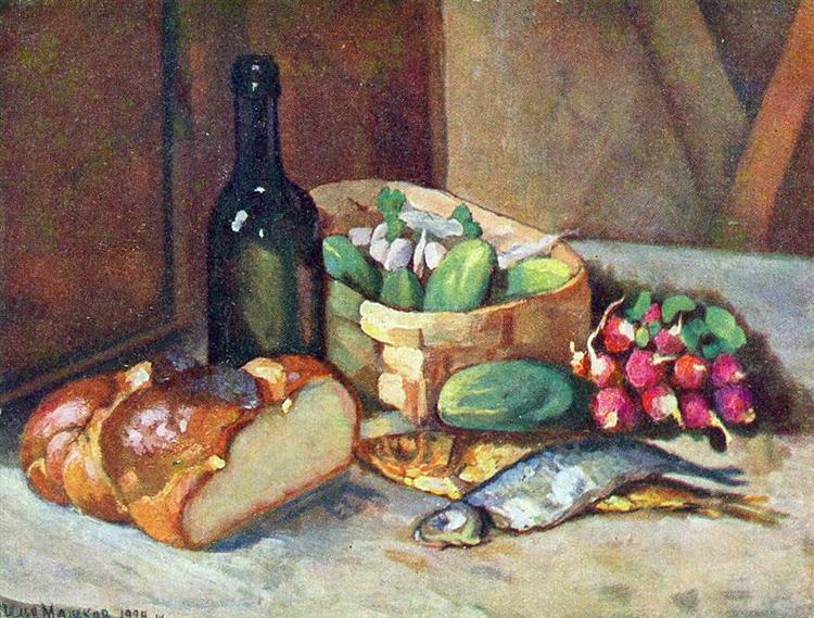 Breakfast (still life), 1924 - Ilya Mashkov