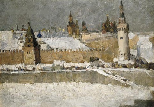 Kremlin in winter - Ilja Iwanowitsch Maschkow