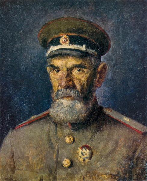 Portrait of Major-General of Medical Services A. R. Zlobin, 1943 - Ilya Mashkov