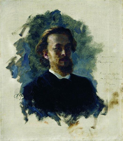 Head of a Man, 1882 - Ilia Répine