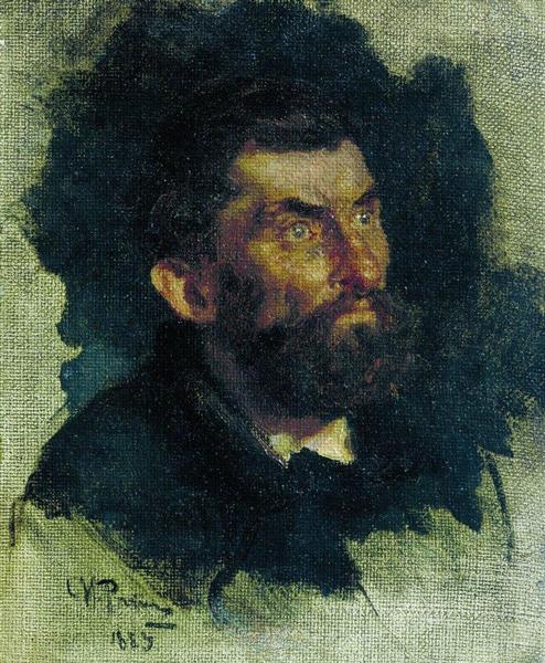 Head of a Man, 1885 - Ilia Répine