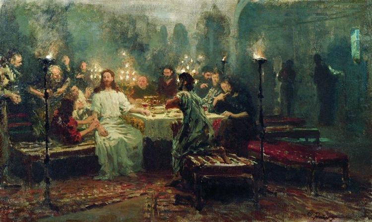 Last Supper, 1903 - Ілля Рєпін