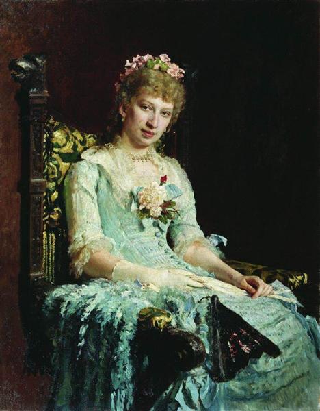 Portrait of a Woman (E.D. Botkina), 1881 - Ilja Jefimowitsch Repin