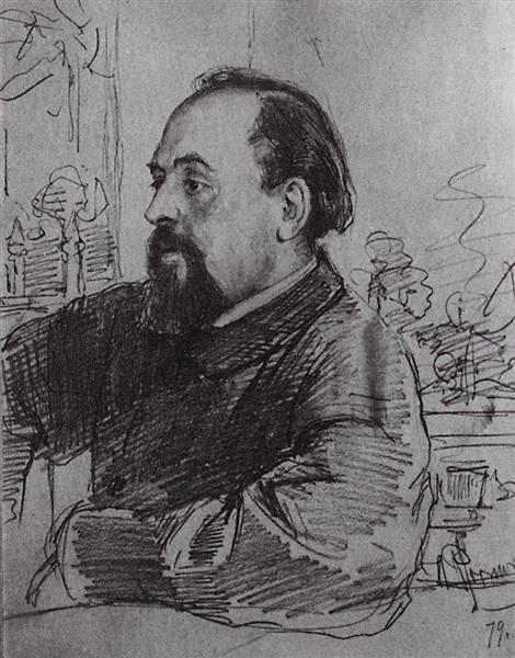 Portrait of S. Mamontov, 1879 - 列賓