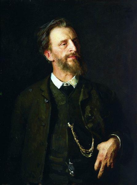 Portrait of the Artist Grigory Myasoedov, 1886 - Iliá Repin