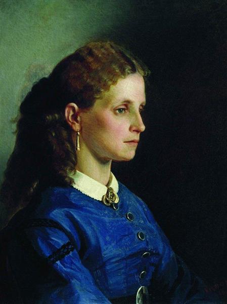 Portrait of Yanitskaya, 1865 - Ilia Répine