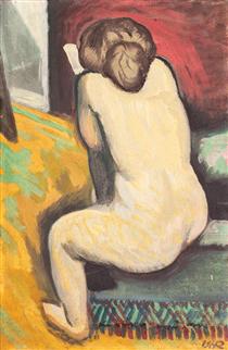 Nude with Book - Iosif Iser