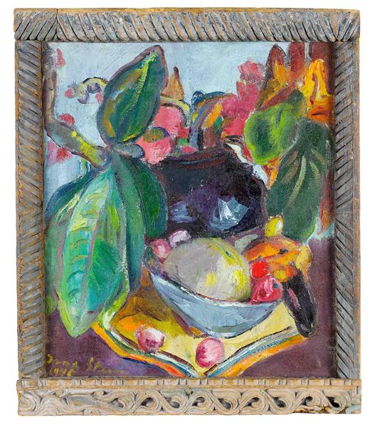 Still Life with Leaves, Fruit and Flowers, 1945 - Irma Stern