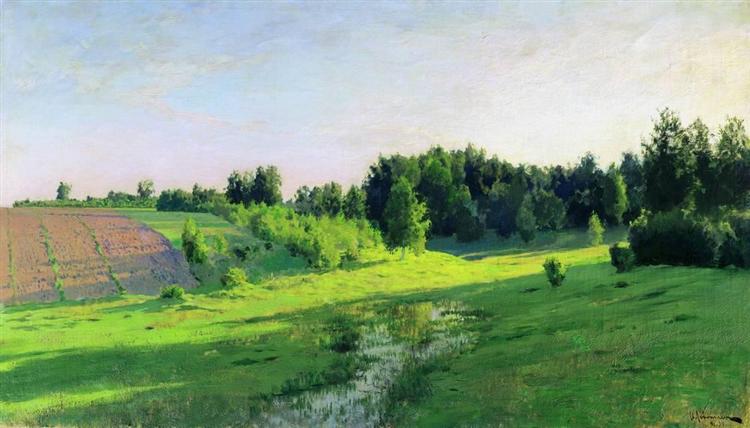 Evening shadows, c.1892 - Isaak Iljitsch Lewitan