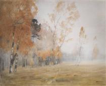 Mist. Autumn. - Isaak Iljitsch Lewitan