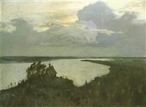Study to "Above the eternal tranquility" - Isaac Levitan