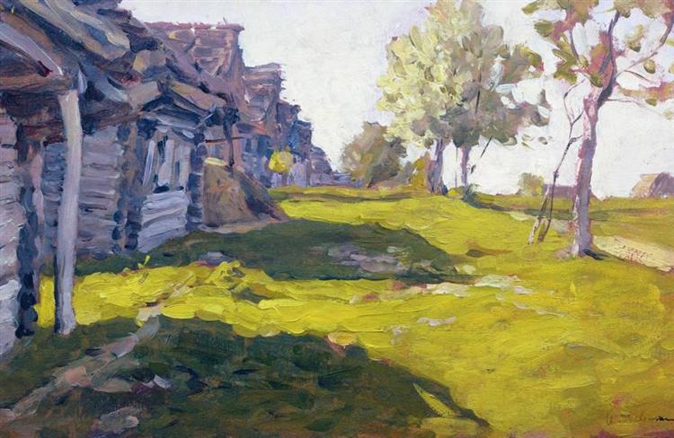Солнечный день. Деревня., 1898 - Исаак Левитан